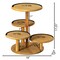 Multi Purpose 4-Tier Round Wooden Cake Stand and Charcuterie Boards – Perfect Tiered Tray Display for Desserts, Snacks, Fruits and Appetizers at Birthdays, Baby Showers, Weddings and Tea Party
